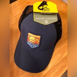New Sun Day Afternoons artist series scratch back  Navy Cap NWT Sunday
